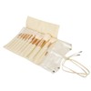 ZOREYA 10pcs Pearl White Portable Professional Makeup Blending Brushes Set