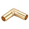 sourcing map 19mm Barb Brass Hose Fitting 90 Degree Elbow