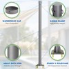 Yakmax Shade Sail Pole, 10ft Outdoor Sun Shade Pole, 3"