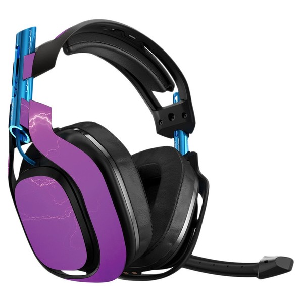 MightySkins Skin Compatible with Astro A50 Gaming Headset - Purple
