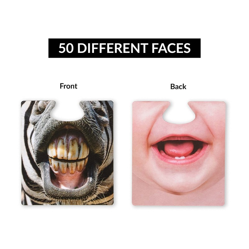 Funny Face Cards, 50 Funny Photo Box and Selfie Props