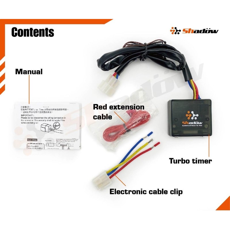 Shadow 12V Turbo Timer: Protect Turbo Engine After Shutdown with