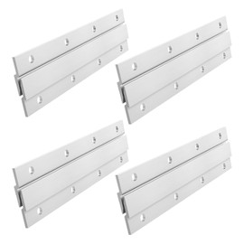 Ymaiss 8packs 6" French Cleat Hanger Heavy Duty Aluminum Z Bar Clips Z-Hanger Picture Hanging Kit, Interlocking Aluminum Z Clips for Pictures, Mirrors,Frame, Whiteboard, Art, Shelf and Cabinet