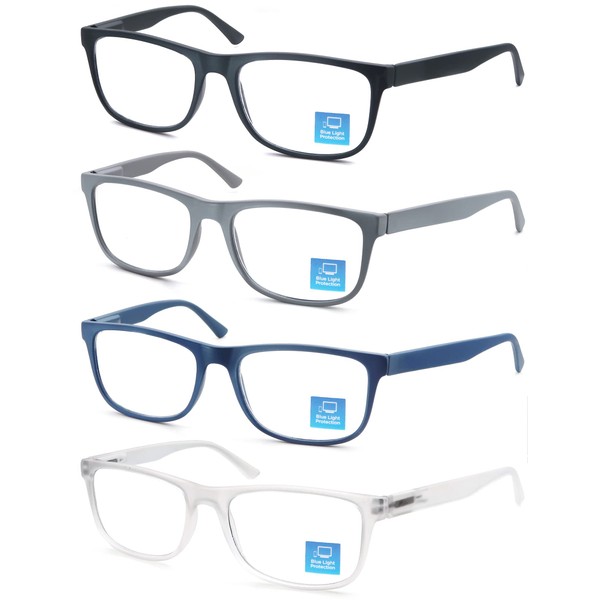 OLOMEE-Gafas de lectura con bloqueo de luz azul para hombres,