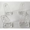 10pcs Hold Down Brackets Clear Plastic Blinds Bottom Rail Holder