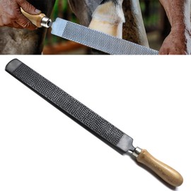 Farrier Hoof Rasp File Coarse Browning Coated with Wooden Handle Super Sharp 17" Long