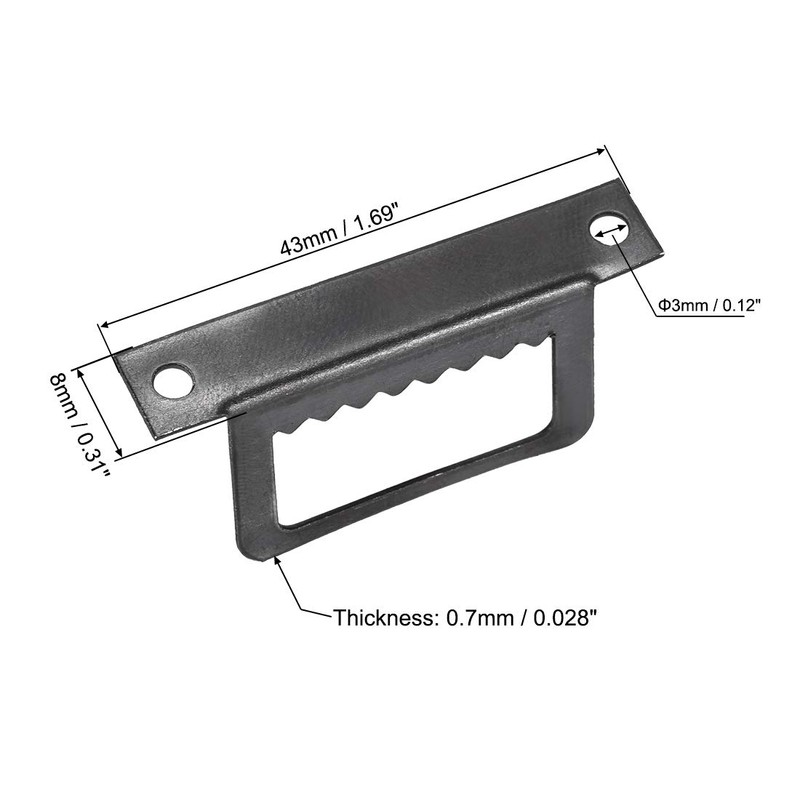 sourcing map Picture Hangers, 1 3/5 Inch L Shape Double