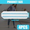 Pack of 4 Microfibre Mop Pads Replacement for H2Pro Floor