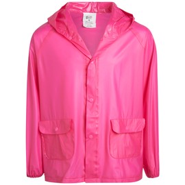 Lilly of New York Girls' Raincoat - Waterproof Rain Jacket - Hooded Slicker Raincoat for Infants, Toddlers, Girls (12M-6), Size 6, Pink