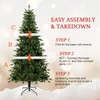Uten Artificial Christmas Tree, 6Ft Unlit Pine Christmas Tree with