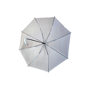 Party Favors Plus 12 pieces Bridal Shower Wedding White Nylon Plastic Umbrella Parasol 36" opening Waterproof - regular umbrella size - wholesale