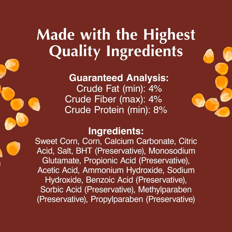 C&S Sweet Corn Squirrelog, 6-Pack Refill