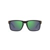 Oakley Men's OO9102 Holbrook Square Sunglasses, Matte Black/Prizm Jade, 57mm