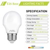 WELLHOME 40W Equivalent Light Bulb,4W Led Bulbs 5000K Daylight,A15 LED