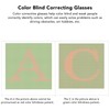 Color Blindness Glasses Double Sided Coating Good Transmittance Color Weakness