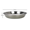 Zerdyne Set of 4 Dinner Serving Plates, Stainless Steel Round