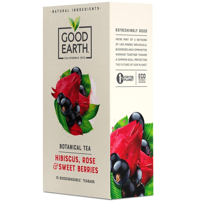 Good Earth Hibiscus, Sweet Berries & Rose Tea - Herbal