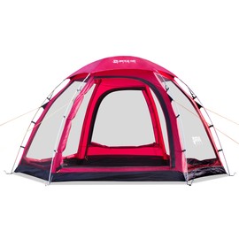 Tent for Camping, Screened Canopy Tent 4-6 Person Screen Shelter Instant Screen House Lightweight Portable for Family Camping, Outdoor, Picnic, Backyards (Glass Pole)