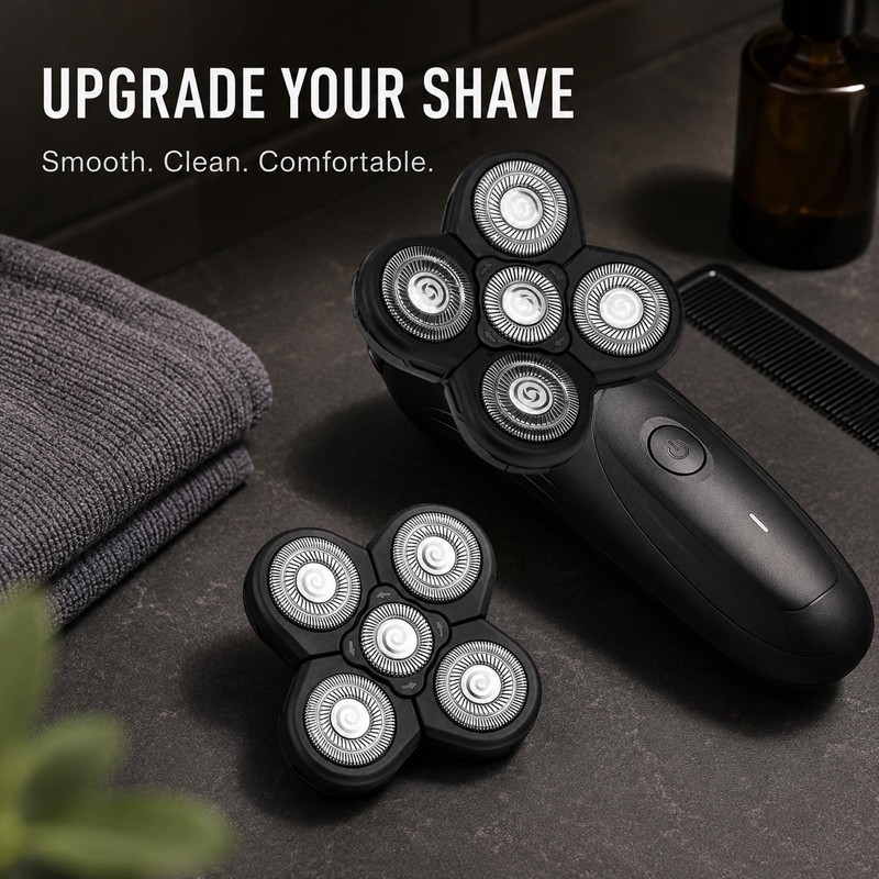 5-Head Electric Shaver Replacement Blades, 2-Pack 5D Floating Razor Heads