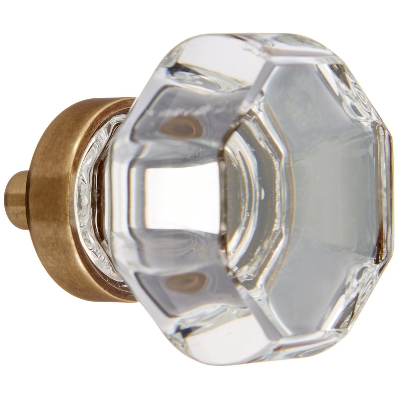 Emtek 86011US7 Old Town Clear 1.25-Inch Cab Knob
