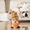 DN DECONATION Autumn Gnome Figurine with Light