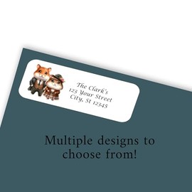 Cute Animal Couples Return Address labels - Set of 30