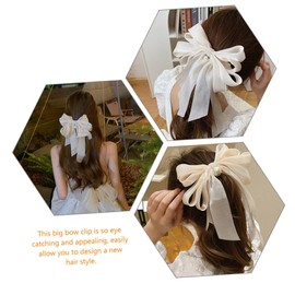 BIUDECO 2Pcs Elegant Pearl Back Hair Bow Clips for Women Fashion Hair Accessories for Parties Travel School and Everyday Use