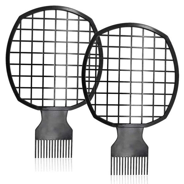 2 Pieces Twist Comb Curl Comb Twist Brush Afro Curl Comb Twist Hair Coils Comb Tool for Natural Hair