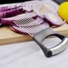 Hovico Stainless Steel Onion Holder Fruits Veg Meat Tomato Cutter