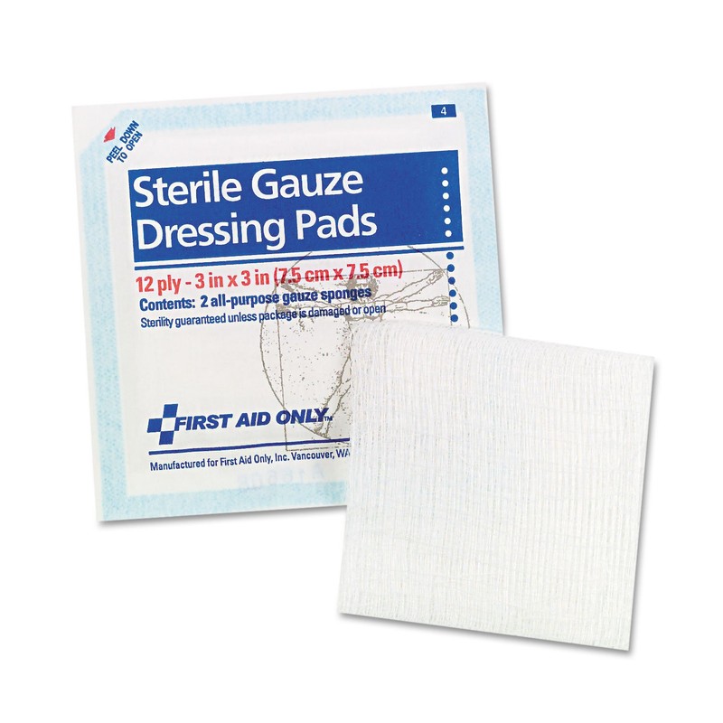 Gauze Pads, 3" x 3", 5/Pack