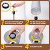 Yarra-Decor 【Upgraded Bedside Lamp with USB A+C Charging Ports &