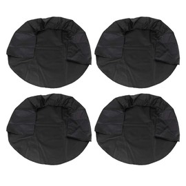 Explore Land Tire Waterproof Covers 4 Pack Universal Fits Tire Diameters Tough Tire Wheel Protector Sun Rain Snow Protector for Truck SUV RV Trailer (Black)