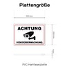 notlok Safety Work Video Surveillance PVC Sign [ 30 x