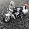 Children Mini Pull Back Toy Alloy Simulation Motorcycle Police Car