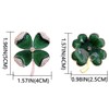 XGALBLA St. Patrick's Day Good Luck Charm Green Four Leaf