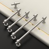 9BUILD 10 Pack 3.75 Inch Brushed Satin Nickel Kitchen Cabinet