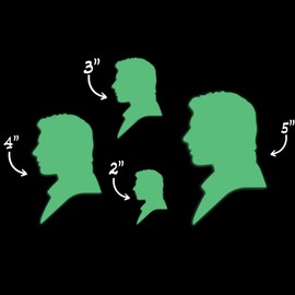 Star Inspired Movie Character Space Han Solo Style 2 Glow in The Dark Sticker Decal for Phone Tablet Laptop Car Truck Window | 2" Sticker | Green