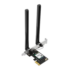 Mercusys MA70XE Wi-Fi 6 Bluetooth 5.4 PCIe Adapter, up to 1201 Mbps at 5 GHz and 574 Mbps at 2.4 GHz, 2 × High Performance Antennas, WPA3, MU-MIMO, Supports Windows 11/10 Only