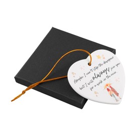 Tabanzhe Best Friend Ornament-Ceramic Heart Keepsake Encouragement Gifts Friendship Hanging Token for Tough Time Best Friend Sisters Bestie Birthday,White