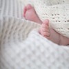 The Wool Company Lambswool Waffle Baby Blanket - Natural Cream