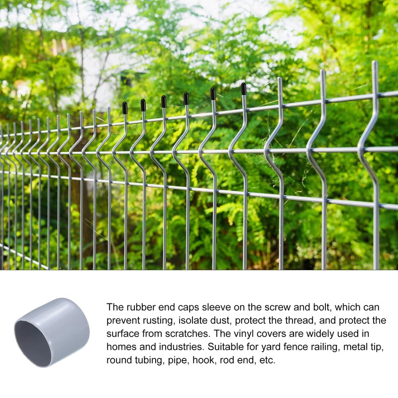 Rebower Rubber End Caps [Screw Bolt] 1 Inch (25mm) Inner