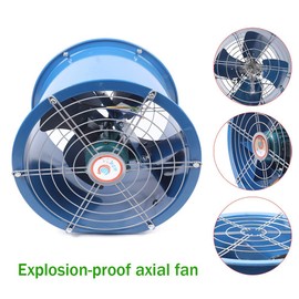 TBVECHI Utility Blower 110V 60HZ 400m³/H Axial Pipe Fan 16'' Cylinder Pipe Fan 1420r/min, Portable Ventilator High Velocity Utility Blower Fan Stand Ventilator Fume Extractor