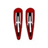 7cm Large Red Bendies Sleepies Snap Clips Hair Clips Slides