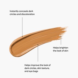 TULA Skin Care Radiant Skin Brightening Serum Concealer - Conceals Dark Circles & Discoloration, Longwearing & Crease-Resistant, Brightens the Appearance of Skin Over Time, Shade 145, 0.18 fl oz.