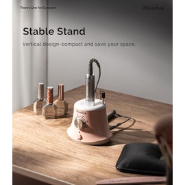 MelodySusie Multifunctional Desktop Nail Drill with Foot Pedal, SC320I 30000RPM E-File with Bit Holders & Elegant Design for Manicure Trimming, Shaping & Gel Removal, Ideal for Nail Artists & Home Use