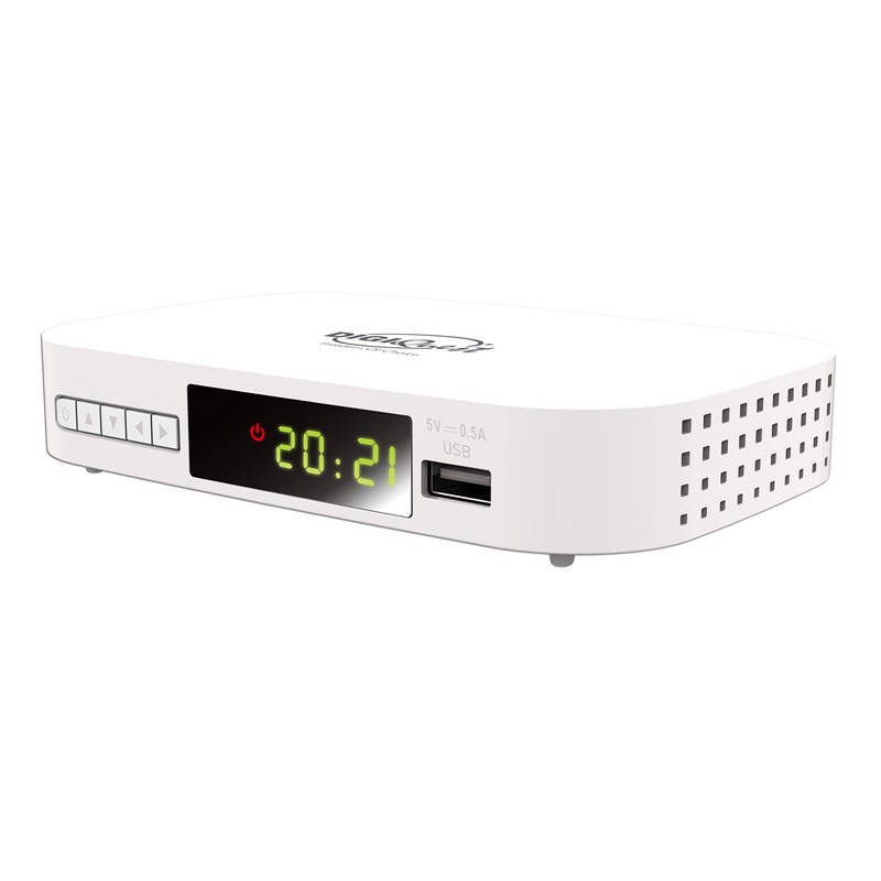 Digiquest Terrestrial Digital XJ DVB-T2 with Dual Remote - White