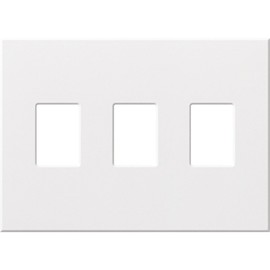 Lutron VWP-3-WH Vareo, 3-Gang Wallplate in White, matte finish