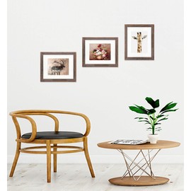 Golden State Art, Wooden Picture Frame - 16" x 20" Frame for 11" x 14" Photo Display, Distressed Brown