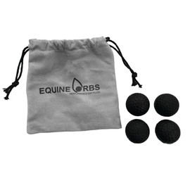 Equetech Equine Orbs - Performance Ear Plugs for Horses, Pony or Horse, Set of 4, Black (Pony 30mm)