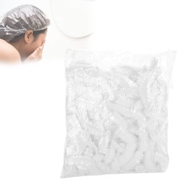 ZJchao Gorro De Ducha Desechable, 100 Unids, PláStico Transparente, Gorros De BañO, Procesamiento De Cabello, PeluqueríA, Gorros, Impermeable para El Tinte SPA, Uso En El Hogar